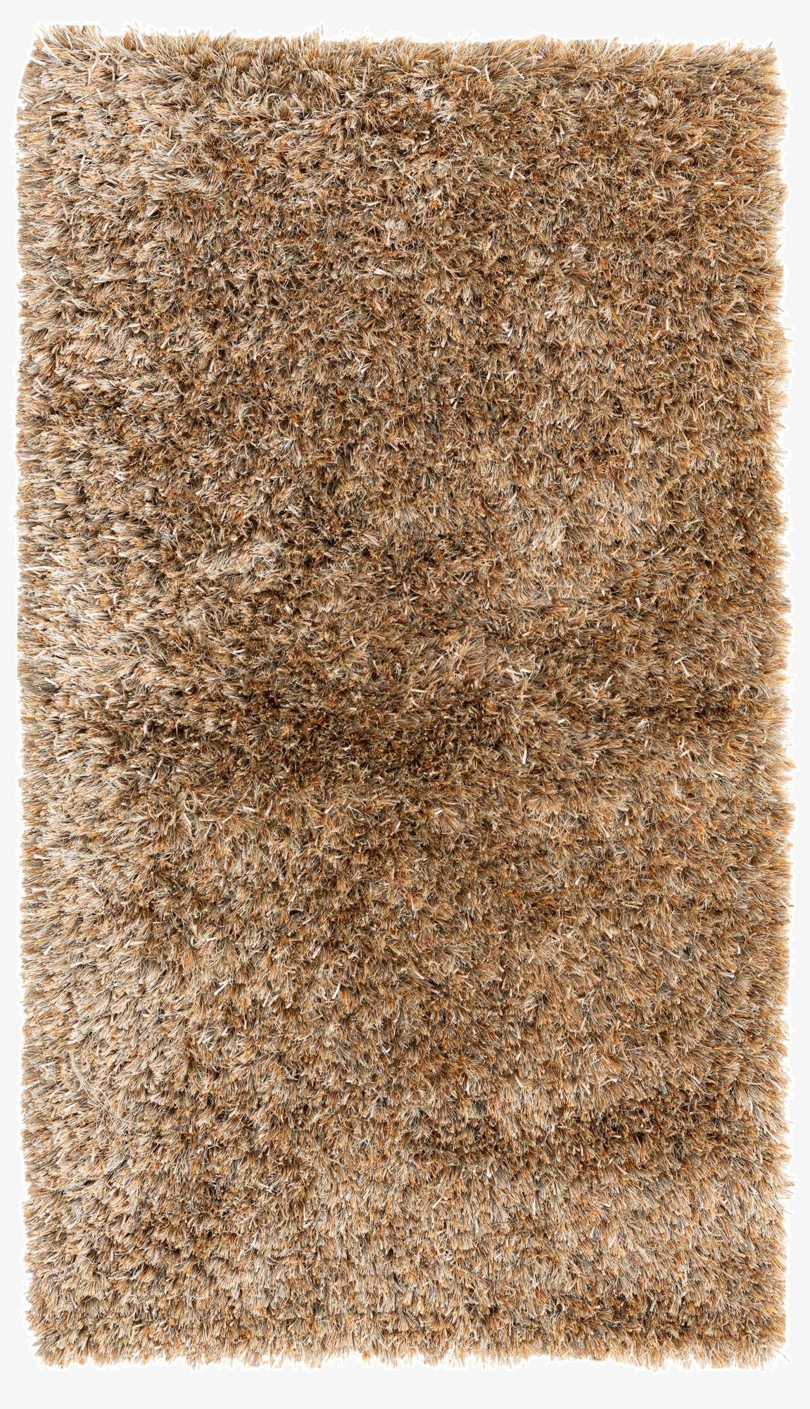  3' 1 x 5' 4  Hand Knotted Solid Shag Oriental Rug