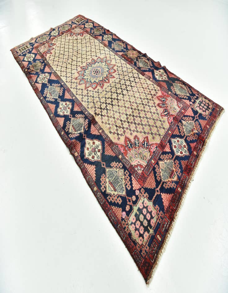 Detail image of 5' x 9' 4 Hand Knotted Songhor Persian Wool Rug