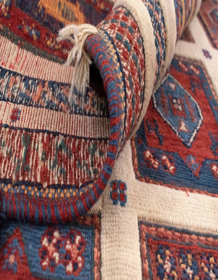 Detail image of 3' 5 x 5' 2 Sumak Kilim Rug