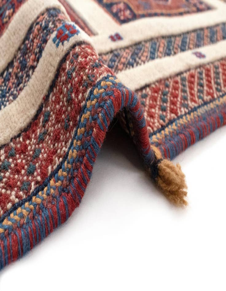 Detail image of 3' 5 x 5' 2 Sumak Kilim Rug