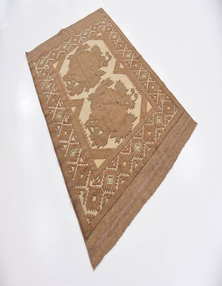 Detail image of  4' x 5' 9  Hand Woven Sumak Wool Rug