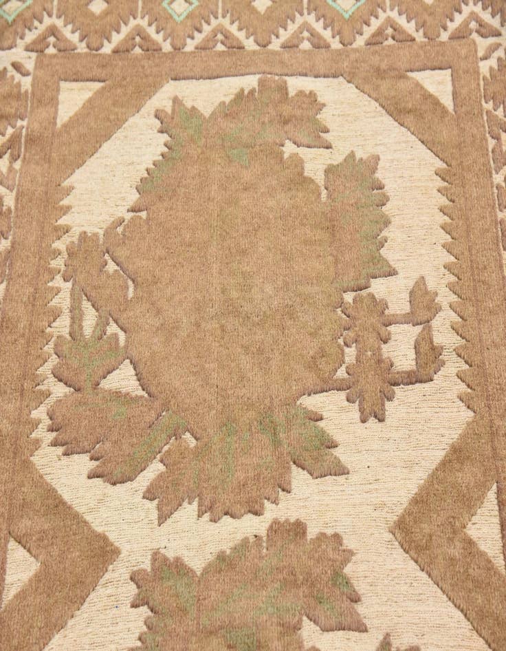 Detail image of  4' x 5' 9  Hand Woven Sumak Wool Rug