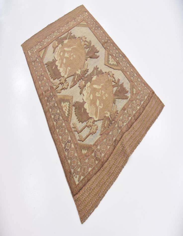 Detail image of  4' x 5' 9  Hand Woven Sumak Wool Rug