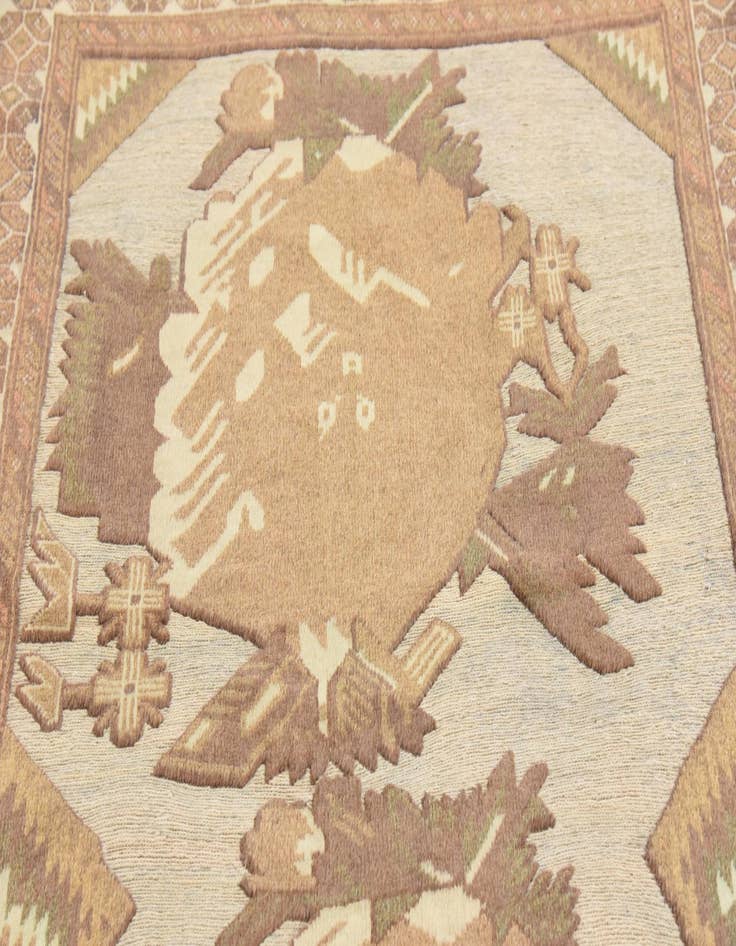 Detail image of  4' x 5' 9  Hand Woven Sumak Wool Rug