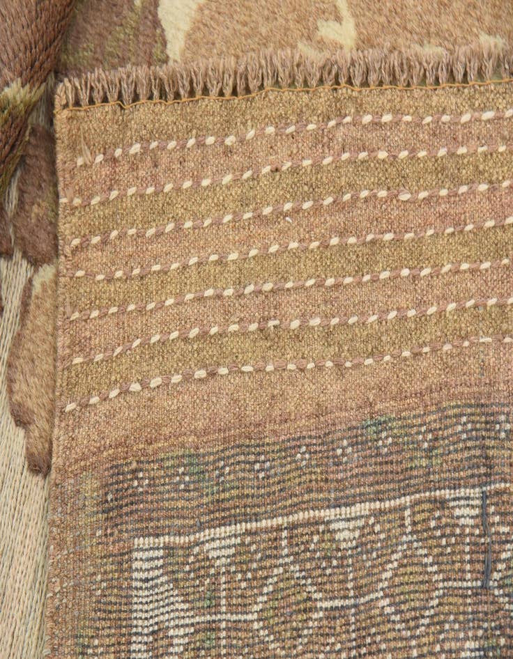 Detail image of  4' x 5' 9  Hand Woven Sumak Wool Rug