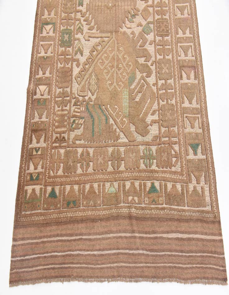 Detail image of  4' x 6' 7  Hand Woven Sumak Wool Rug