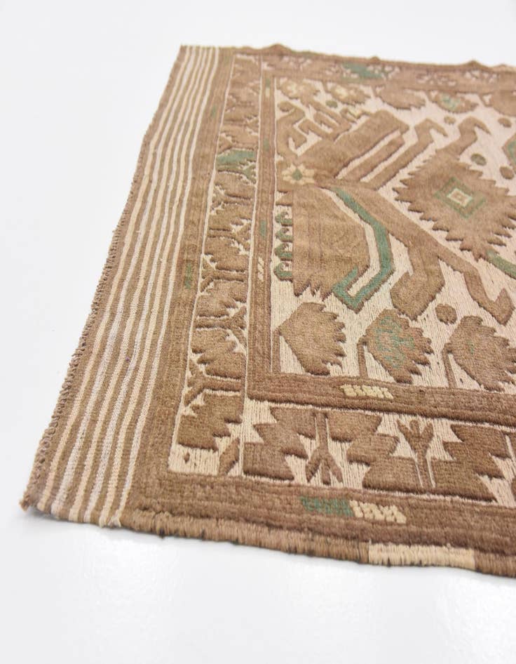 Detail image of  4' x 6' 3  Hand Woven Sumak Wool Rug