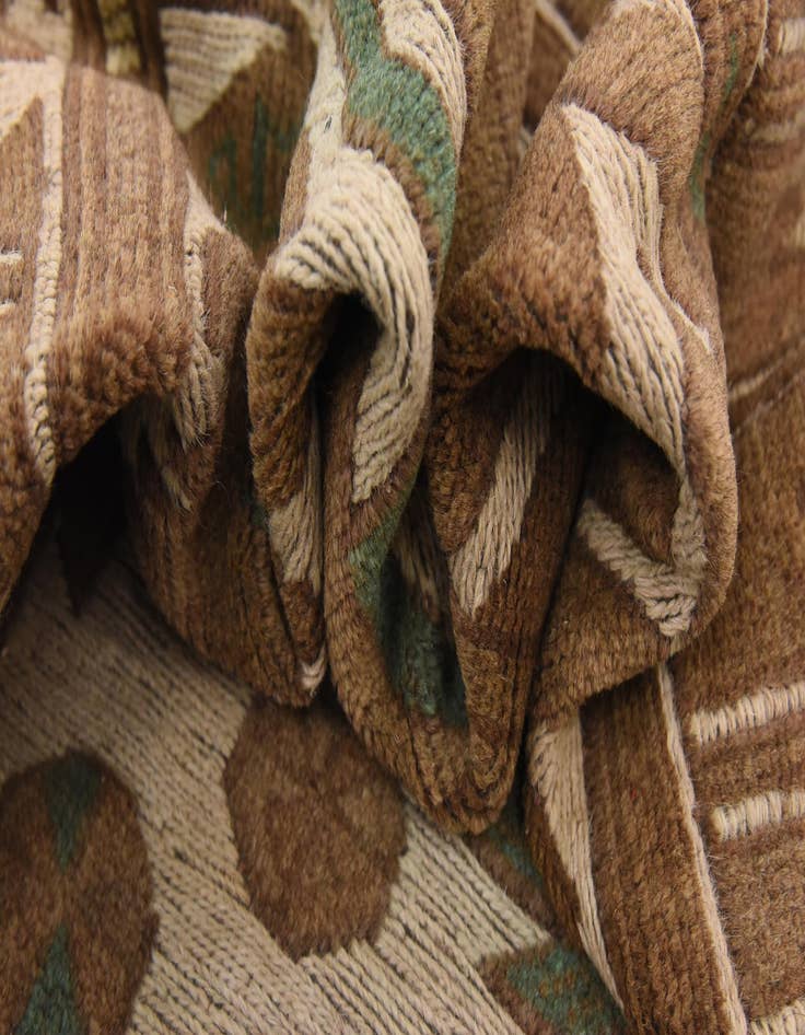 Detail image of  4' x 6' 3  Hand Woven Sumak Wool Rug