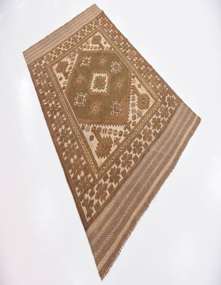 Detail image of  4' x 6' 3  Hand Woven Sumak Wool Rug