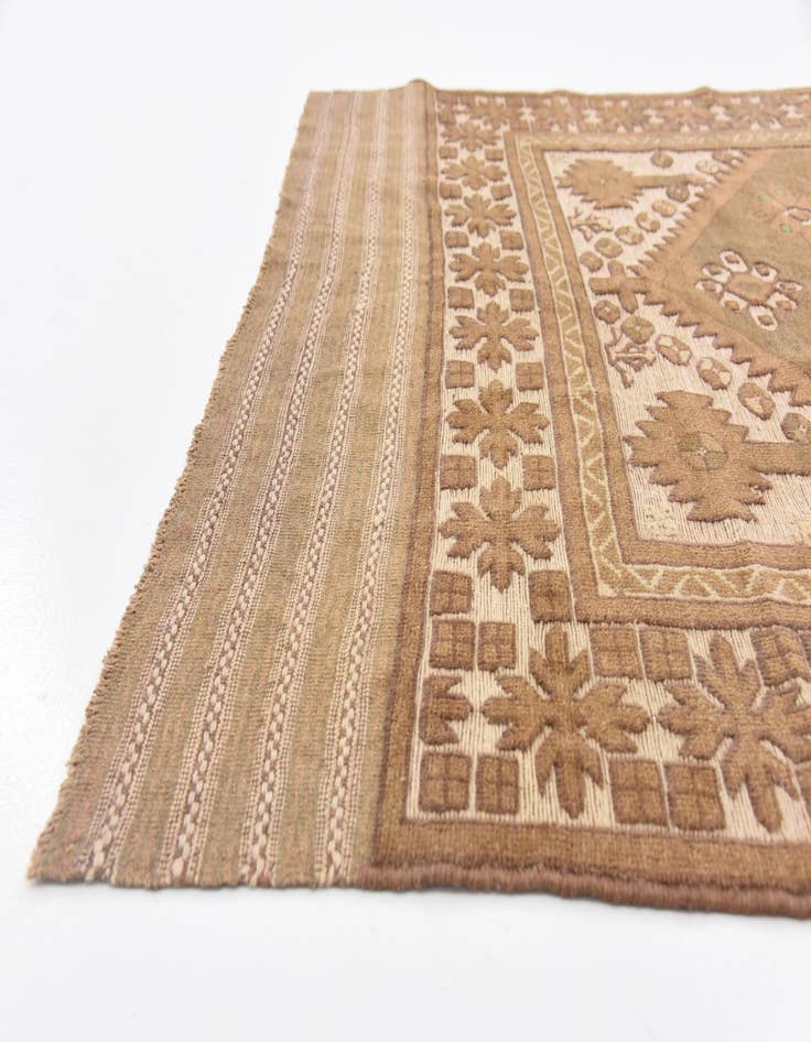 Detail image of  4' x 6' 3  Hand Woven Sumak Wool Rug