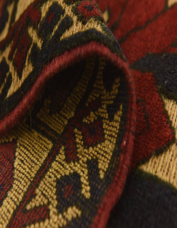 Detail image of  2' 9 x 4' 6  Hand Knotted Sumak Wool Rug