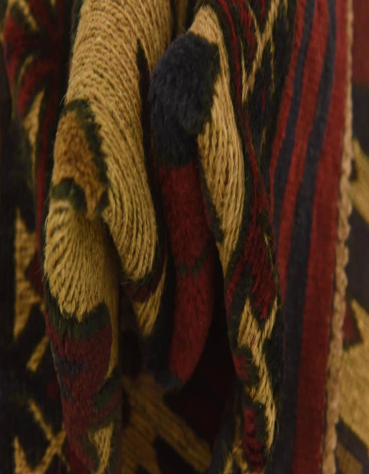 Detail image of  2' 9 x 4' 6  Hand Knotted Sumak Wool Rug