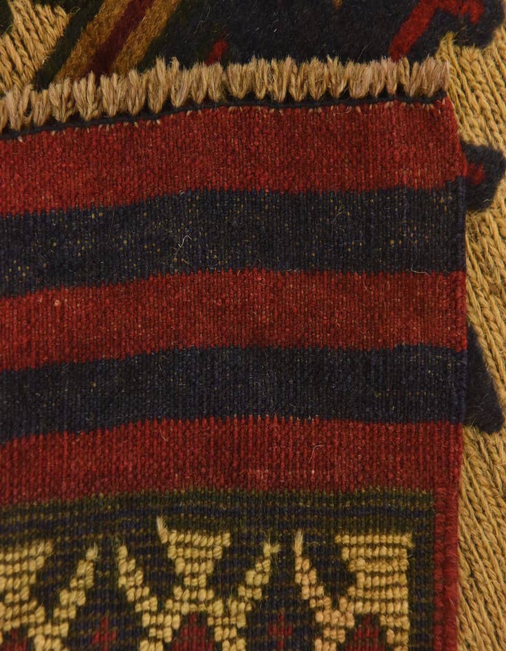 Detail image of  2' 9 x 4' 6  Hand Knotted Sumak Wool Rug