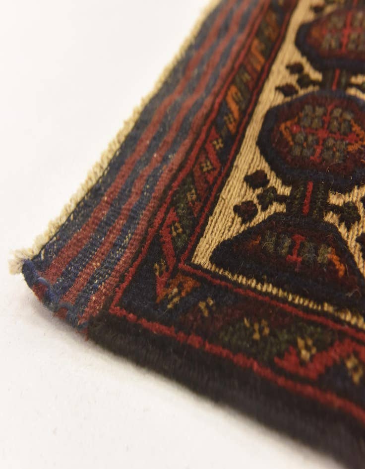 Detail image of  2' 10 x 4' 9  Hand Knotted Sumak Wool Rug