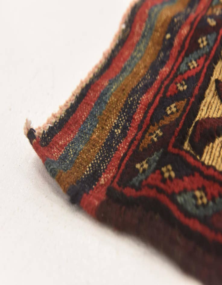 Detail image of  2' 10 x 4' 4  Hand Knotted Sumak Wool Rug