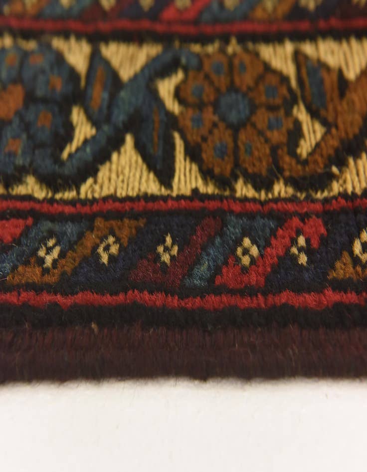 Detail image of  2' 10 x 4' 4  Hand Knotted Sumak Wool Rug