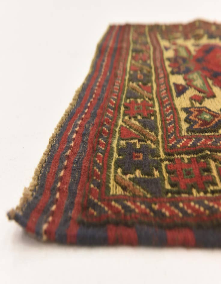 Detail image of  2' 11 x 4' 9  Hand Knotted Sumak Wool Rug