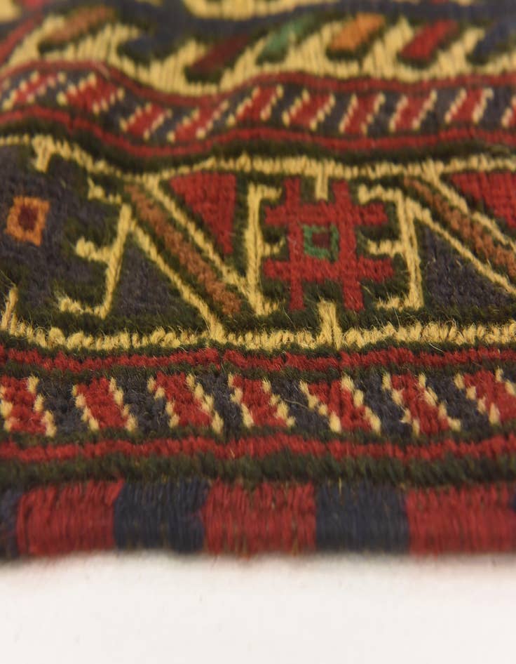 Detail image of  2' 11 x 4' 9  Hand Knotted Sumak Wool Rug