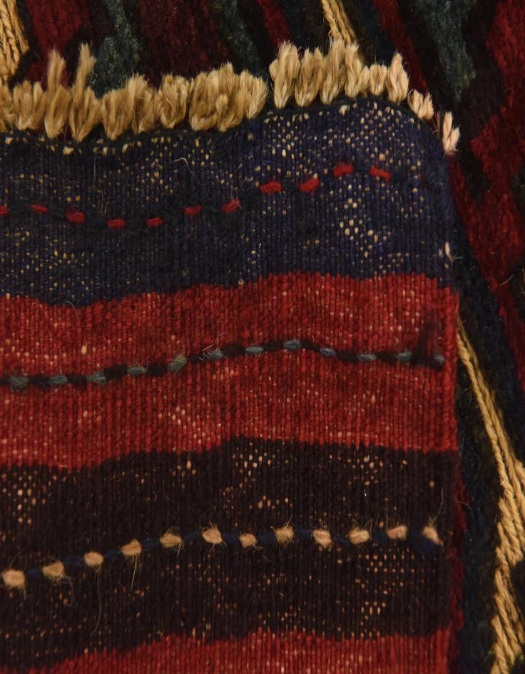 Detail image of  2' 10 x 4' 7  Hand Knotted Sumak Wool Rug