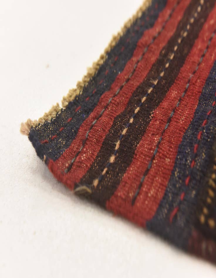 Detail image of  2' 10 x 4' 7  Hand Knotted Sumak Wool Rug