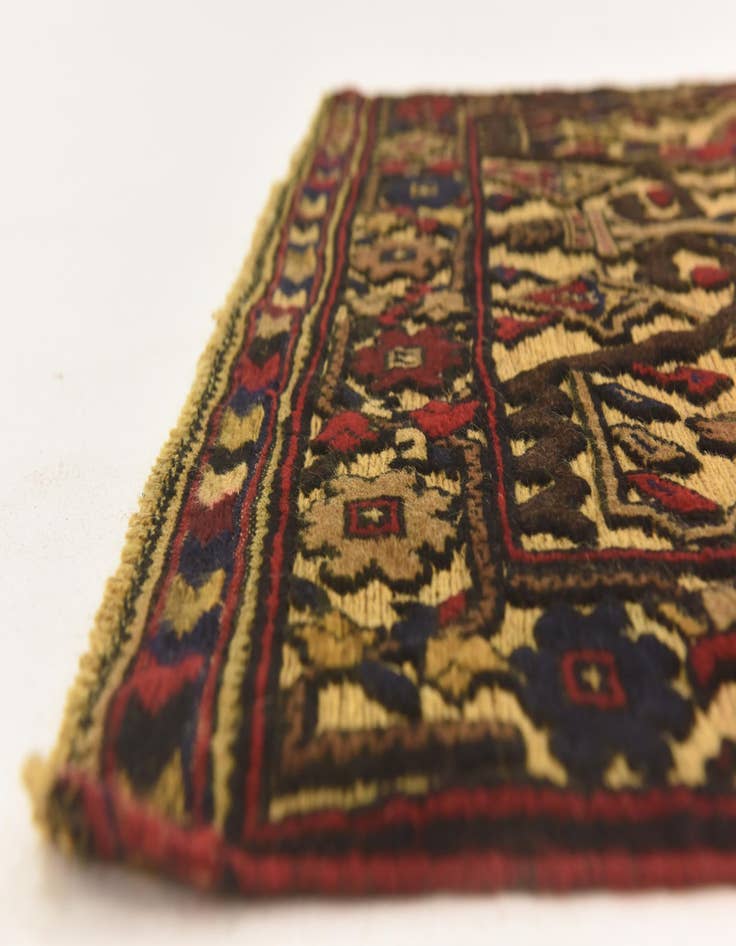 Detail image of  3' 1 x 4' 5  Hand Knotted Sumak Wool Rug