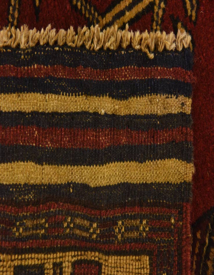 Detail image of  3' 1 x 4' 9  Hand Knotted Sumak Wool Rug