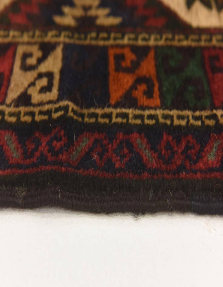 Detail image of  2' 8 x 4' 5  Hand Knotted Sumak Wool Rug