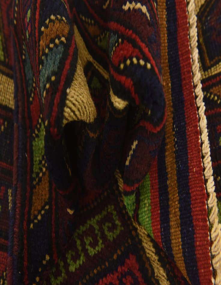 Detail image of  3' x 4' 5  Hand Knotted Sumak Wool Rug