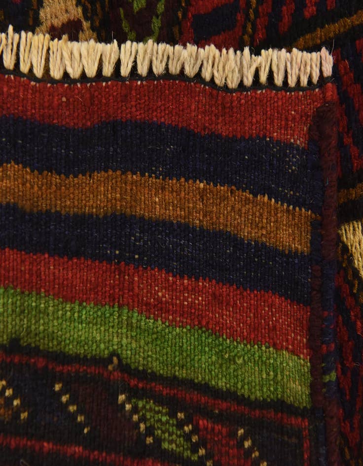 Detail image of  3' x 4' 5  Hand Knotted Sumak Wool Rug