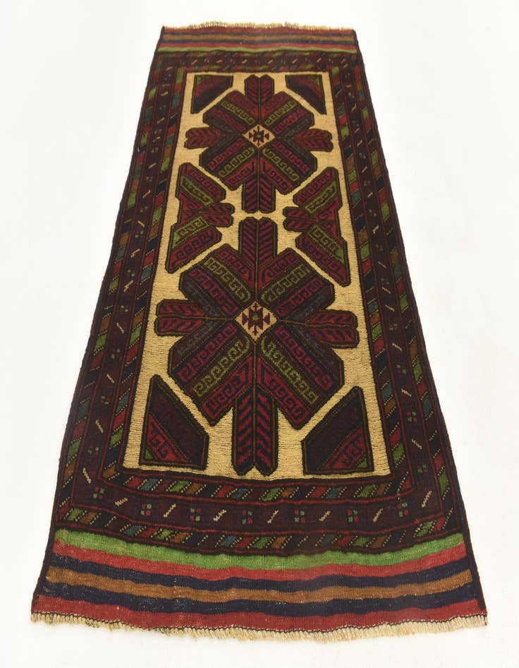 Detail image of  3' x 4' 5  Hand Knotted Sumak Wool Rug