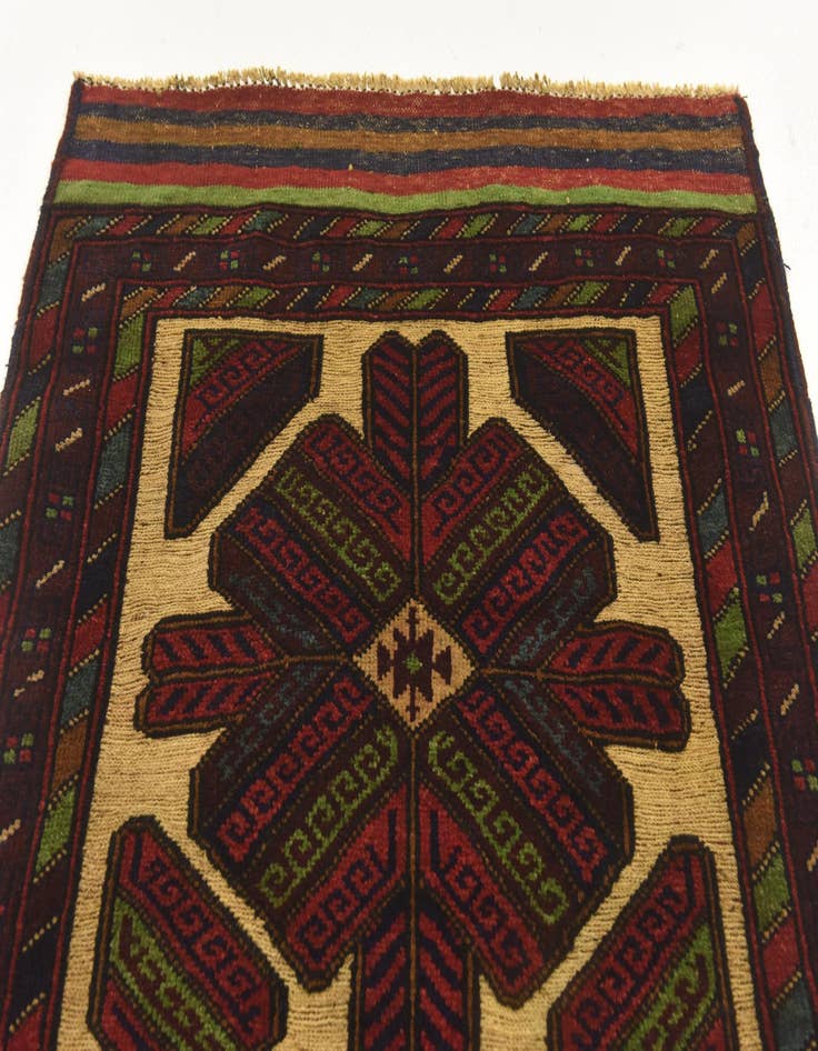 Detail image of  3' x 4' 5  Hand Knotted Sumak Wool Rug