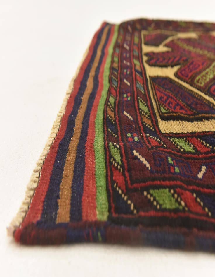 Detail image of  3' x 4' 5  Hand Knotted Sumak Wool Rug