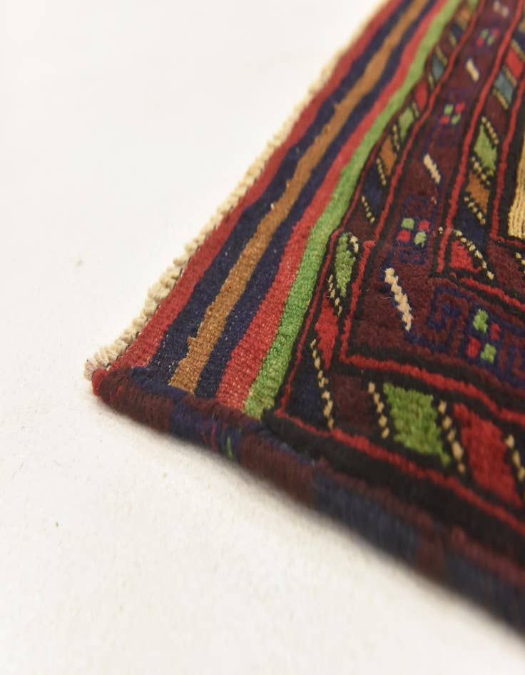 Detail image of  3' x 4' 5  Hand Knotted Sumak Wool Rug