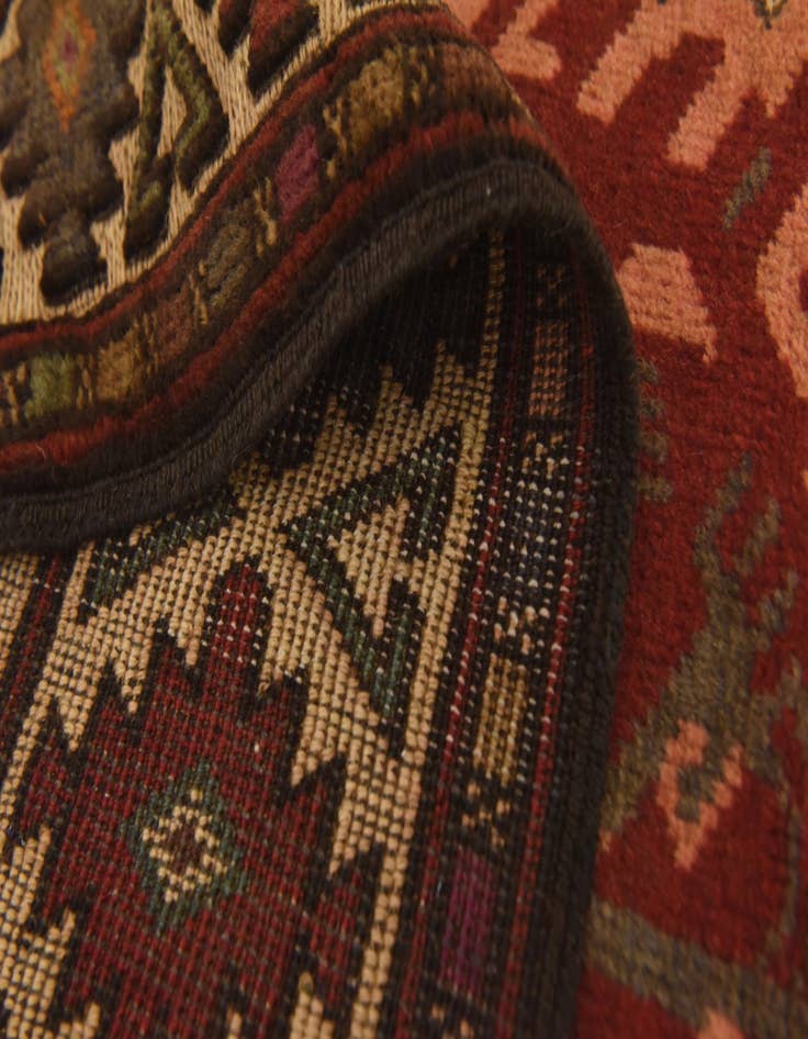 Detail image of  2' 11 x 4' 10  Hand Knotted Sumak Wool Rug
