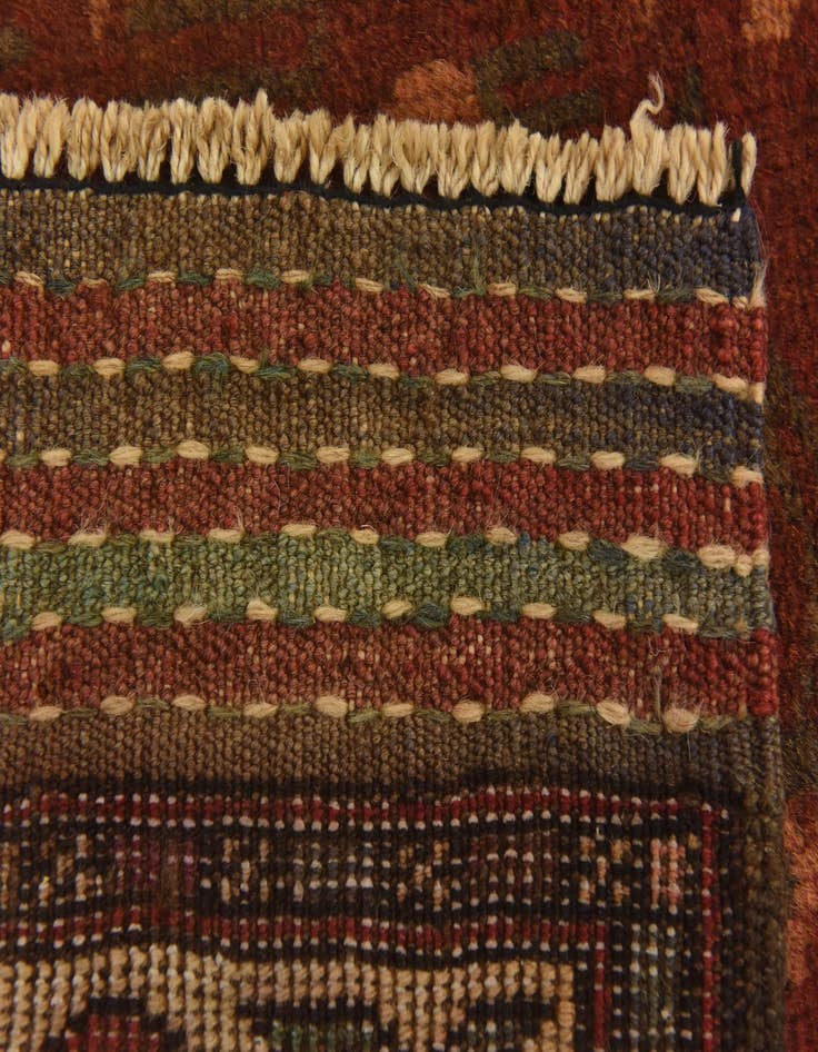 Detail image of  2' 11 x 4' 10  Hand Knotted Sumak Wool Rug