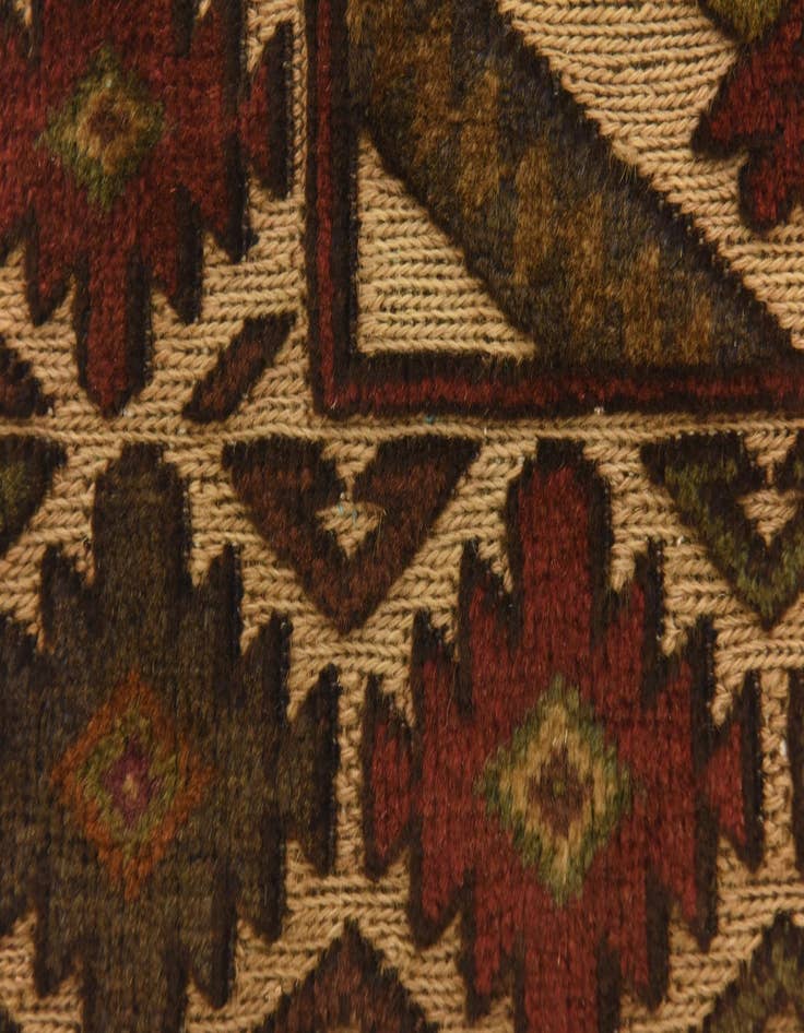 Detail image of  2' 11 x 4' 10  Hand Knotted Sumak Wool Rug