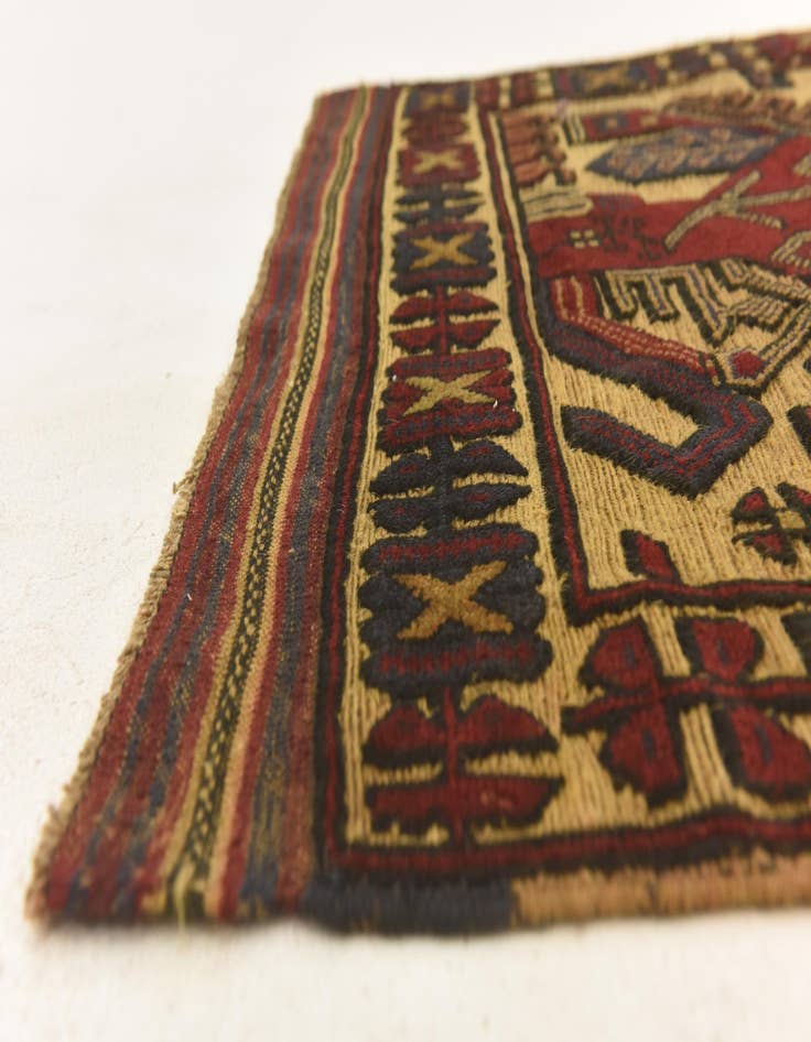 Detail image of  2' 11 x 4' 3  Hand Knotted Sumak Wool Rug