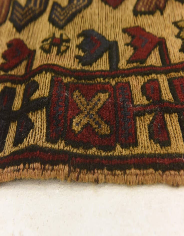 Detail image of  2' 11 x 4' 3  Hand Knotted Sumak Wool Rug