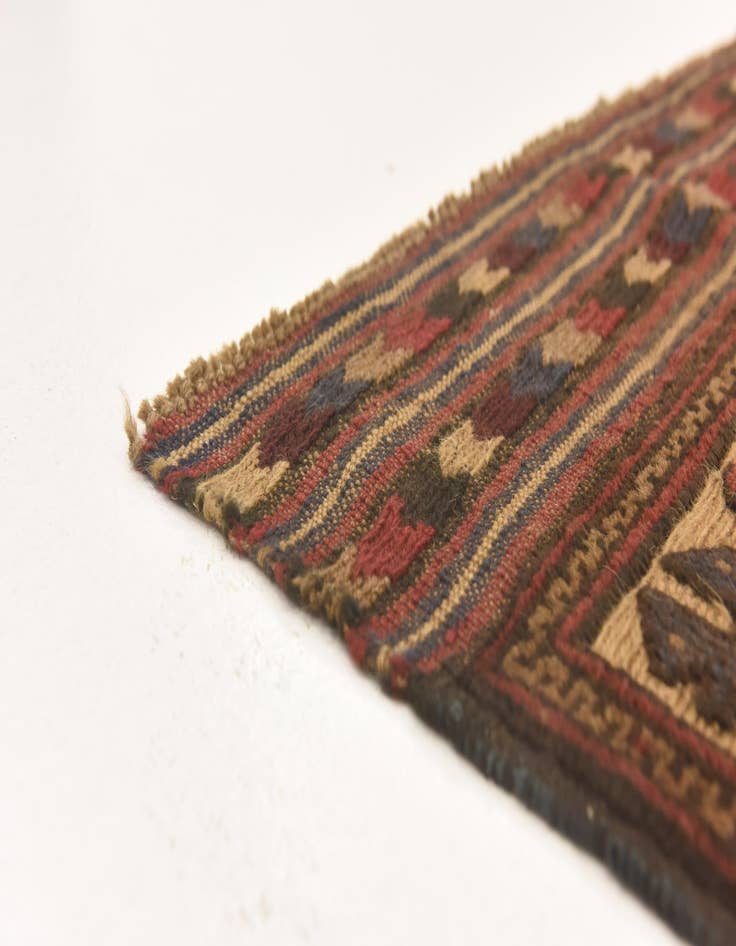 Detail image of  3' 11 x 6' 4  Hand Knotted Sumak Wool Rug