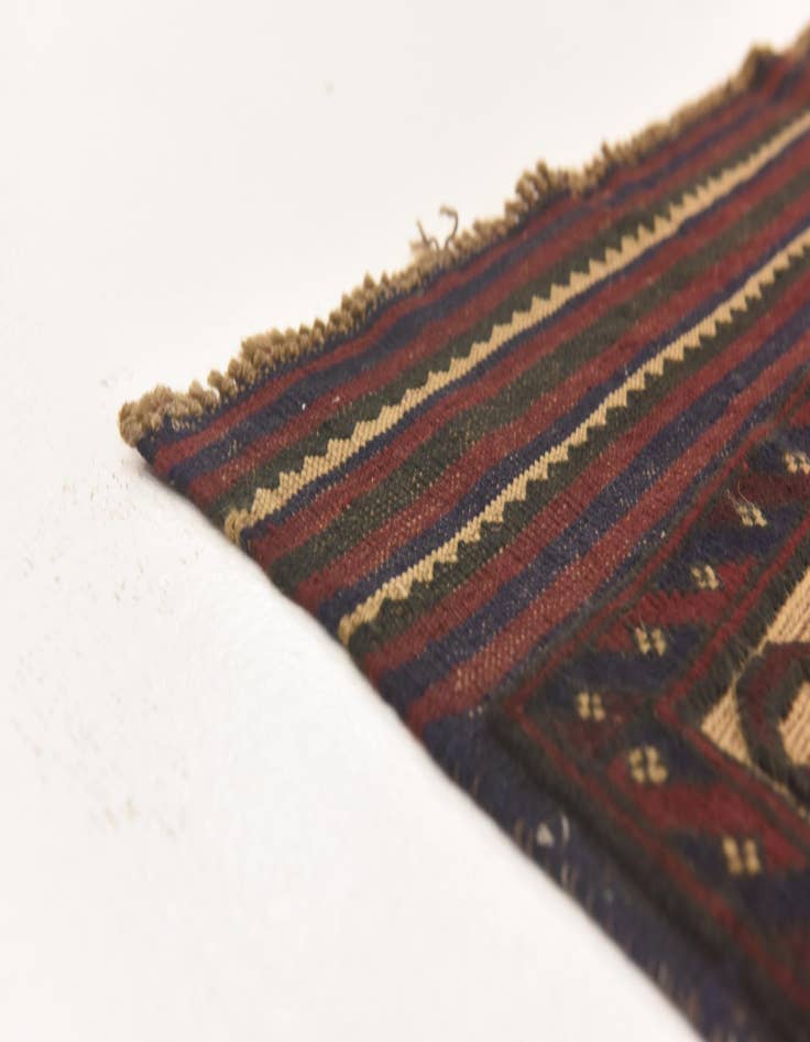 Detail image of  4' 2 x 6' 3  Hand Knotted Sumak Wool Rug