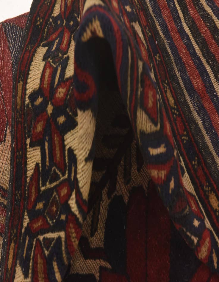 Detail image of  4' 4 x 6' 4  Hand Knotted Sumak Wool Rug