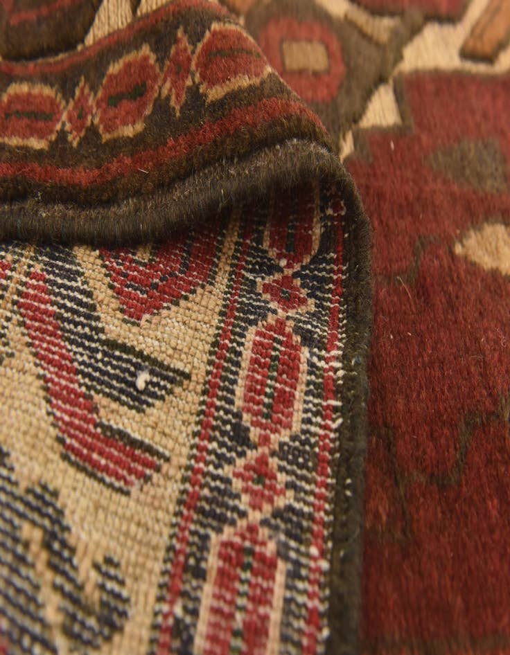 Detail image of  4' x 6' 6  Hand Knotted Sumak Wool Rug