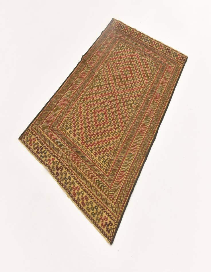 Detail image of  3' 10 x 6' 3  Hand Knotted Sumak Wool Rug