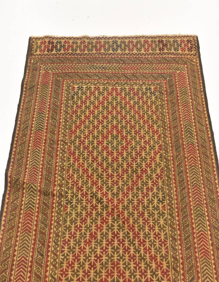 Detail image of  3' 10 x 6' 3  Hand Knotted Sumak Wool Rug