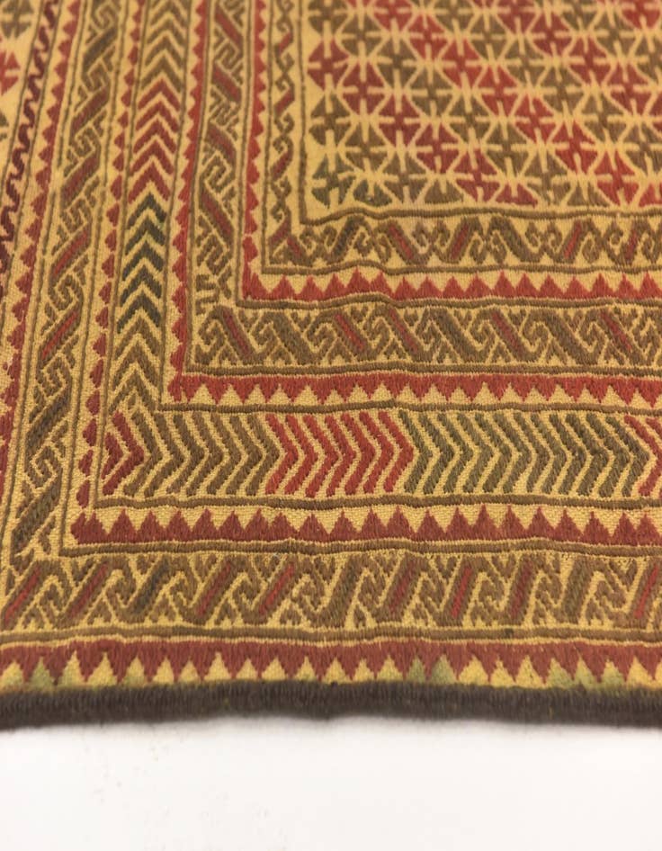 Detail image of  3' 10 x 6' 3  Hand Knotted Sumak Wool Rug