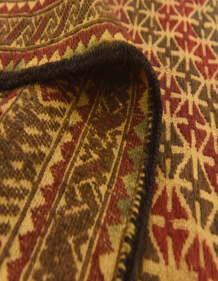 Detail image of  3' 10 x 6' 3  Hand Knotted Sumak Wool Rug