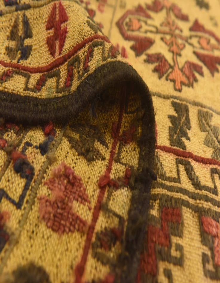 Detail image of  3' 11 x 6' 4  Hand Knotted Sumak Wool Rug