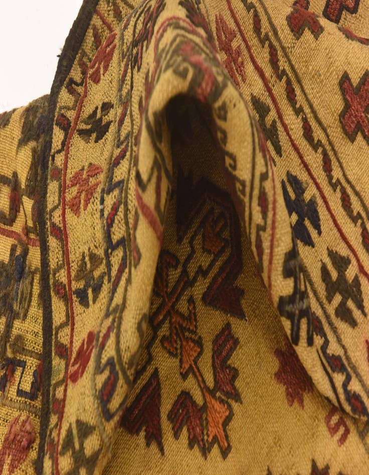 Detail image of  3' 11 x 6' 4  Hand Knotted Sumak Wool Rug