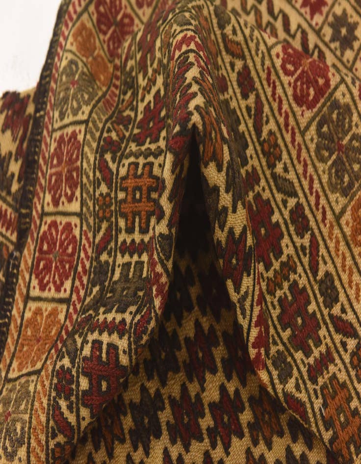 Detail image of  3' 10 x 6' 7  Hand Knotted Sumak Wool Rug