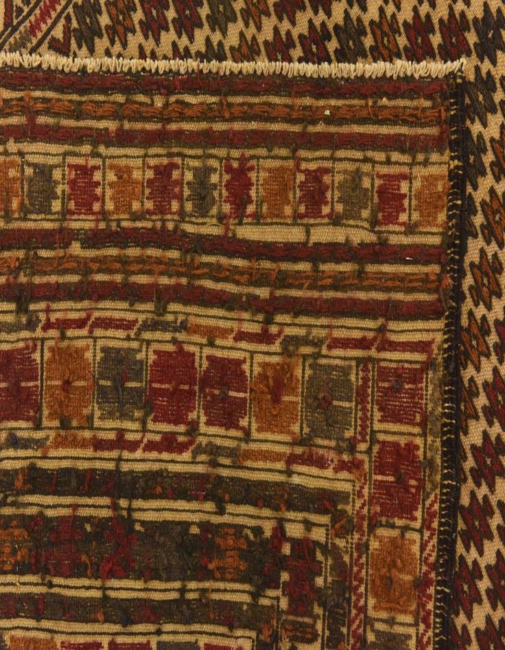 Detail image of  3' 10 x 6' 7  Hand Knotted Sumak Wool Rug
